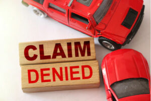 Car accident claim denied by insurance company