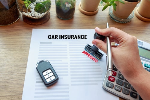 car insurance claim stamped approved